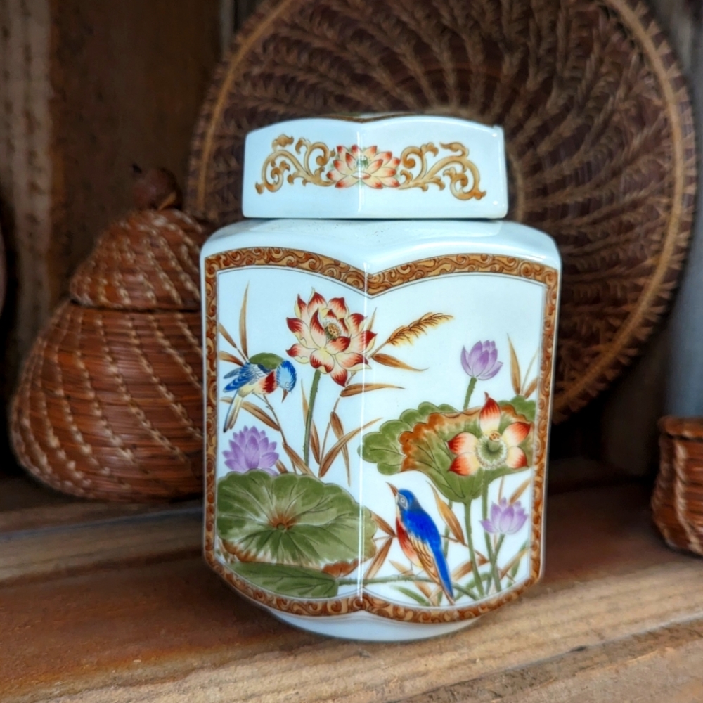 6/$60 Japanese ginger jar porcelain